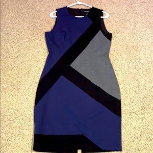 WHBM Color Block Sheath Dress, size 10